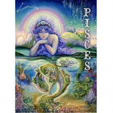 JOSEPHINE WALL GREETING CARD ZODIAC PISCES